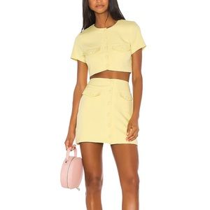 Revolve Song of Style Galla Mini Skirt and Top Set